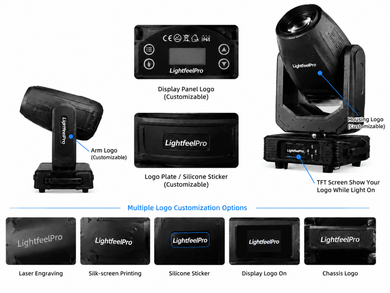 Brand Logo Customization for OEM Stage Lighting